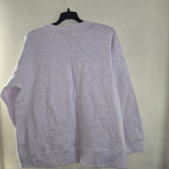 Cool Light Purple Women Crewneck Sweater - Picture 3 of 4